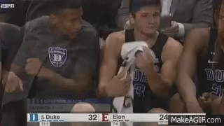 Basketball Players Sitting in Stadium