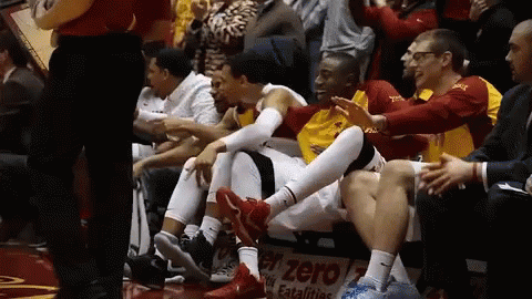Basketball Players Sitting on Bench With Zero Fatalities Ad