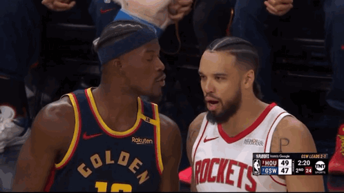 Basketball Players Talking