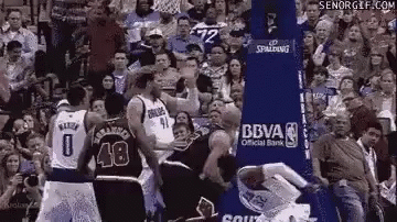 Basketball Players With Crowd In Stadium GIF