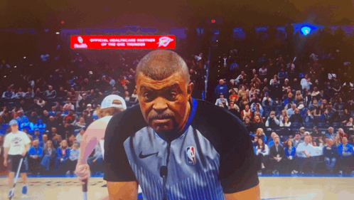 Basketball Referee At Official Healthcare Partner Sign GIF