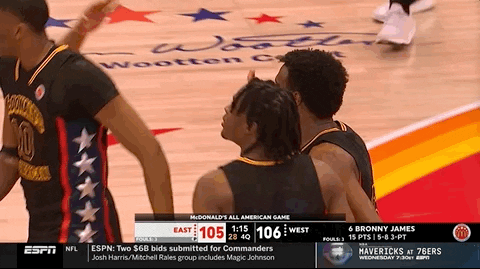 Basketball Star Bronny James High Five GIF