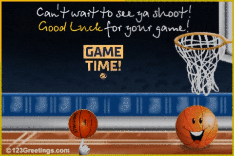 Basketball Through Hoop Game Time