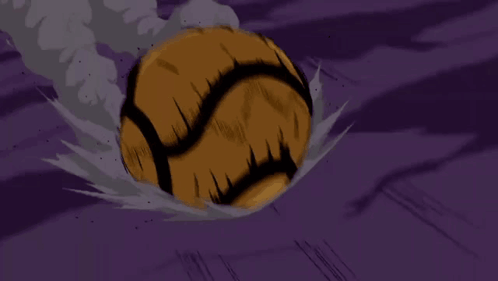 Basketball with Face Flying