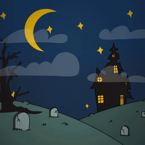 Bat Holding Happy Halloween Sign GIF