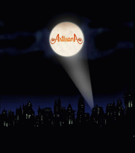 Bat Signal Orange Artesana GIF