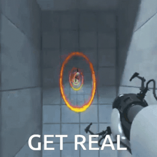 Bathroom Portal Loop Get Real GIF