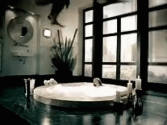 Bathroom With Jacuzzi Tub and Candles