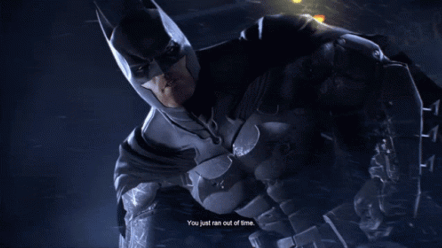 Batman Arkham City You Just Ran Out Of Time GIF 