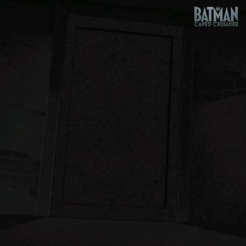 Batman Caped Crusader Silhouette In Doorway GIF