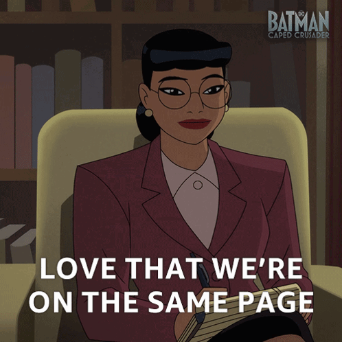 Batman Caped Crusader Woman Holding Pen GIF