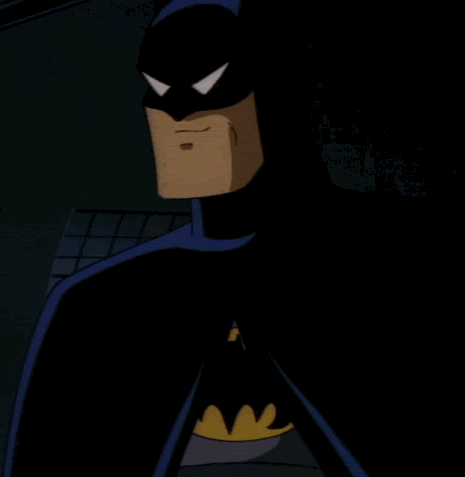 Batman Cartoon Close Up With Yellow Belt