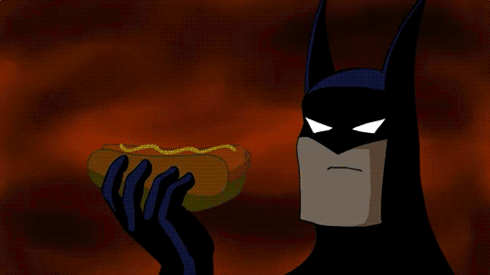 Batman Cartoon With Lightning Bolt