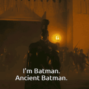 Batman Costume Man Saying I'm Batman Ancient Batman GIF