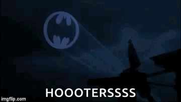 Batman Flying Through Night Sky GIF
