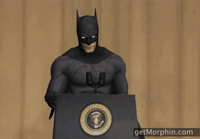 Batman Mic Drop Gif GIF