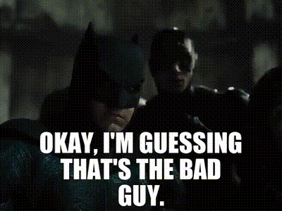 Batman Says I'm Guessing That's the Bad Guy