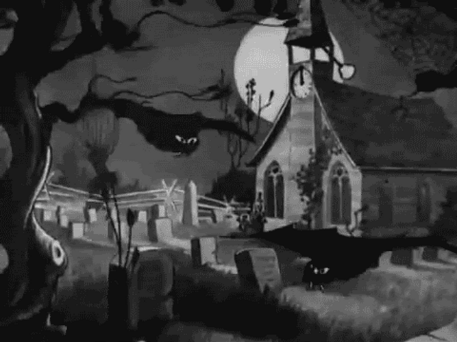 Bats Halloween Horror Cartoons GIF 
