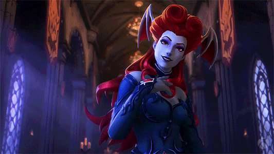 Bats Red Hair Lilith GIF