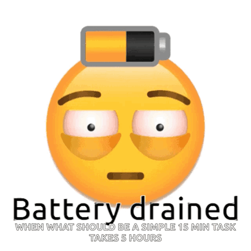 Battery Drained Smiley