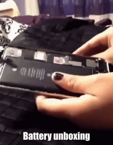 Battery Unboxing Explode GIF