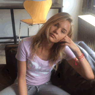 Batting Eyes Girl Reaction GIF
