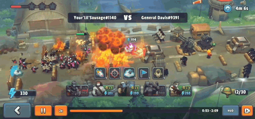Battle Between Your Ill ' Sausage and General David