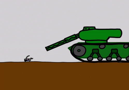Battle Bots Green Tank GIF