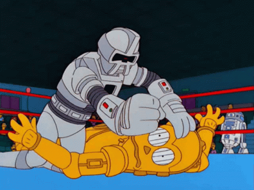 Battle Bots The Simpsons Scene GIF