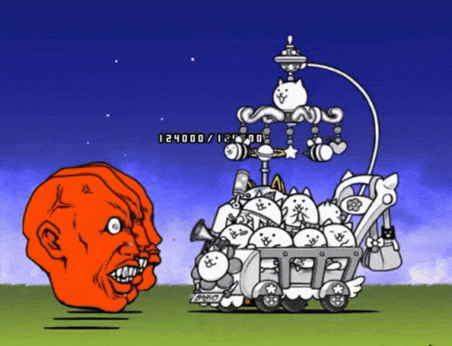 Battle Cats Ugly Face GIF