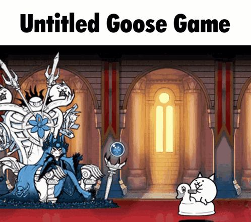 Battle Cats Untitled Goose Game GIF