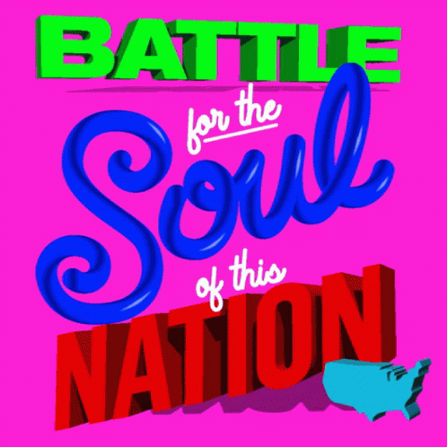 Battle for This Nation's Soul in Blue and Red