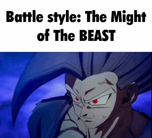 Battle Style The Might Of The Beast Gohan GIF