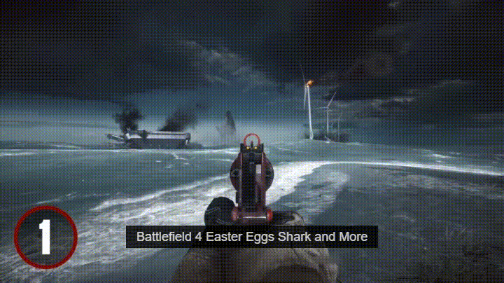 Battlefield 4 Easter Egg Sharks GIF