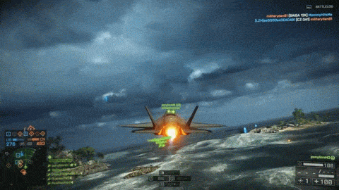 Battlefield 4 Ocean Landing GIF