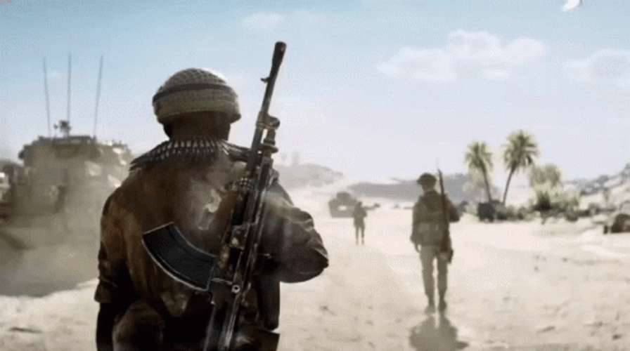 Battlefield 5 Desert Walk GIF