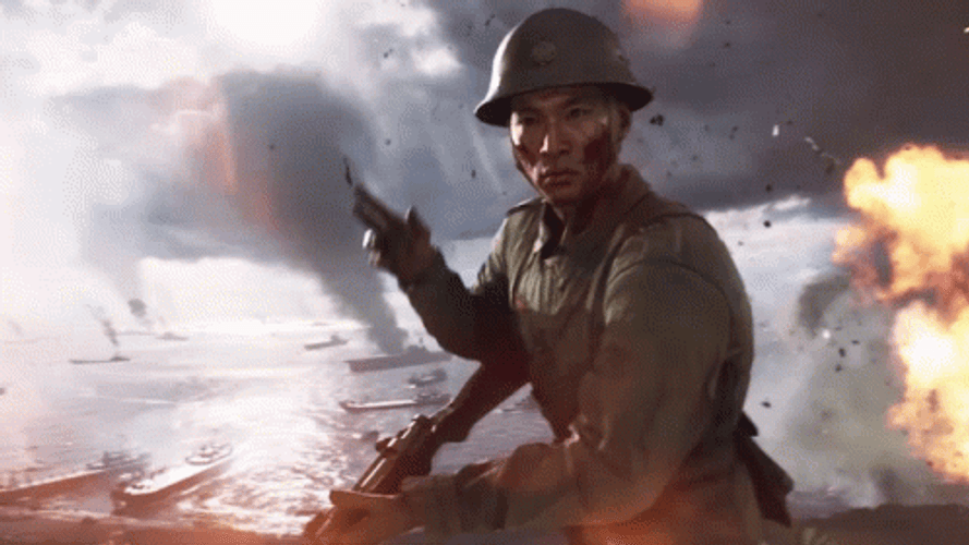 Battlefield 5 Japanese Military GIF