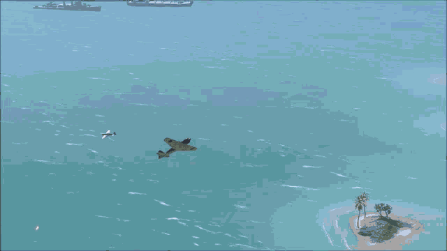 Battlefield Airplane In Water GIF