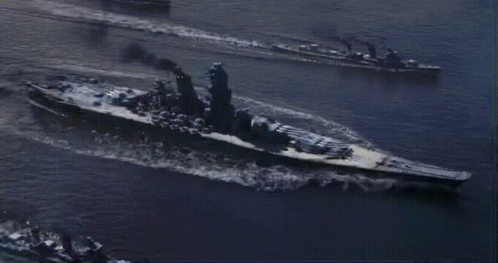 Battleship With Weapons GIF