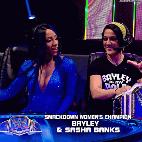 Bayley and Sasha Banks Women's SmackDown Champions