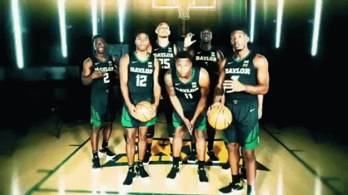 Baylor Basketball Players Posing for Photo