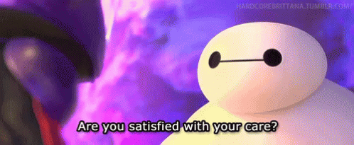 Baymax Are You Satisfied With Your Care GIF