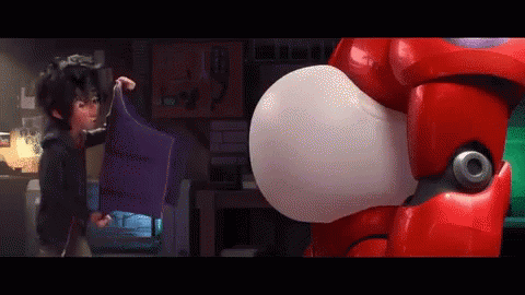 Baymax Balloon Belly Tight Fit GIF