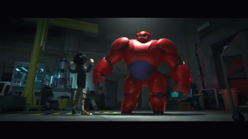 Baymax Big Hero Strong GIF
