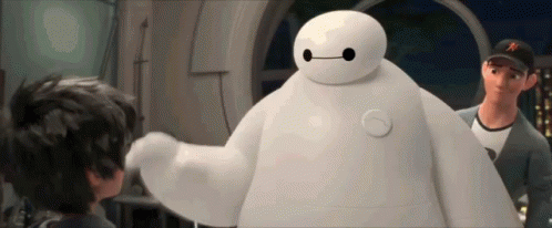 Baymax High Five GIF