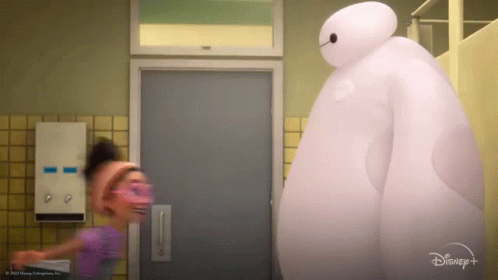 Baymax Hug Little Girl GIF