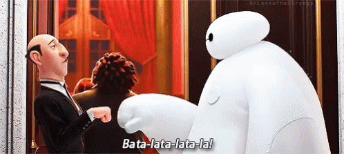 Baymax Play Finger Goodbye GIF