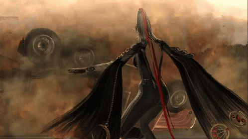 Bayonetta Bike Motorcycle Flip GIF