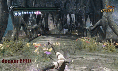 Bayonetta Break Dance Gameplay GIF