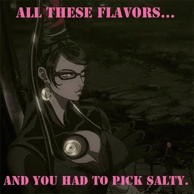 Bayonetta Salty Meme GIF